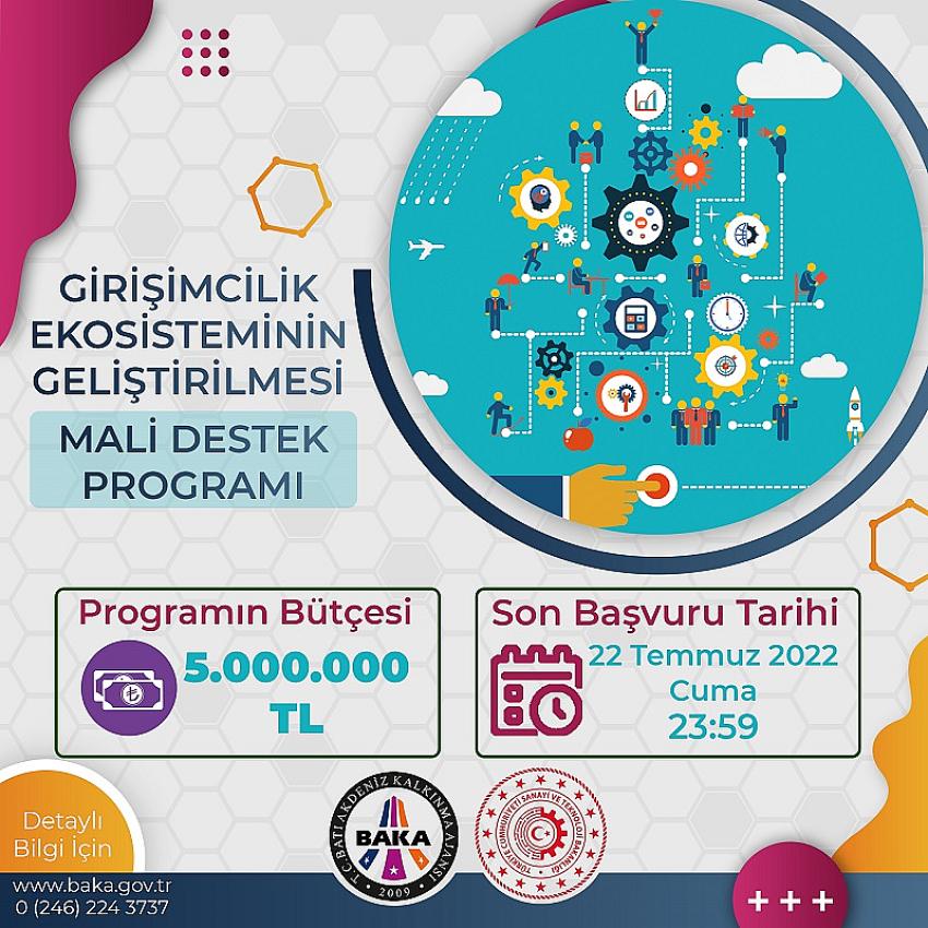 BAKA’dan “Girişimcilik Ekosisteminin Geliştirilmesi Mali Destek Programı”