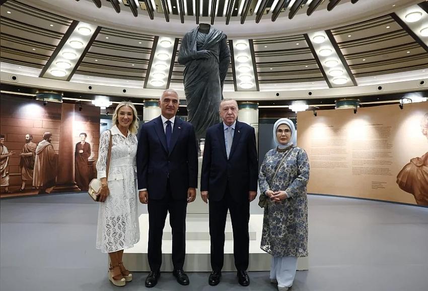 Evine dönen Marcus Aurelius heykeli ilk kez Cumhurbaşkanlığı Külliyesinde görücüye çıktı