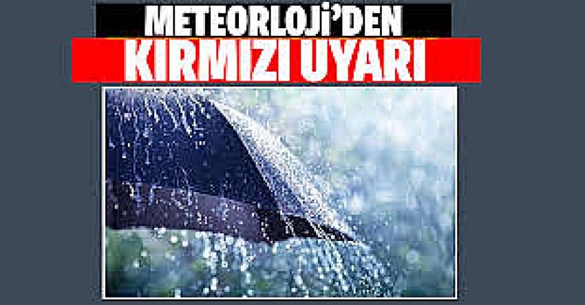 Burdur İçin Kırmızı Alarm! Meteorolojiden Çok Kuvvetli Yağış ve Fırtına Uyarısı