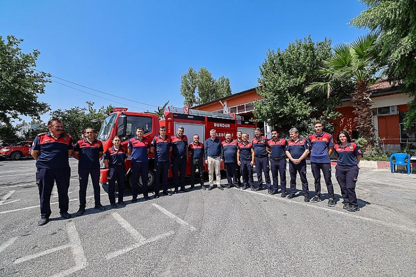 Başkan Ercengiz, TBB’den hibe edilen itfaiye aracını inceledi