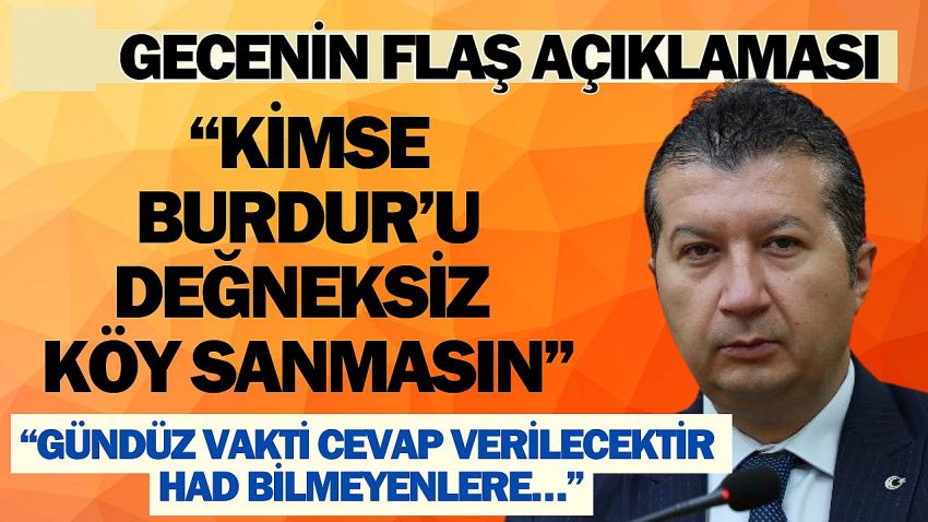 CHP’li Akbulut’tan Sert Çıkış: “Kimse Burdur’u Değneksiz Köy Sanmasın”