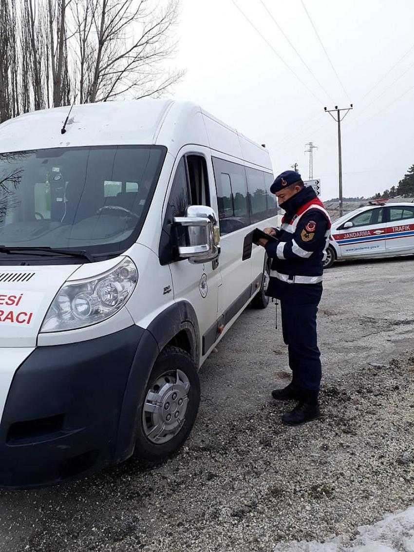 BURDUR’DA SERVİS ARAÇLARINA DENETİM