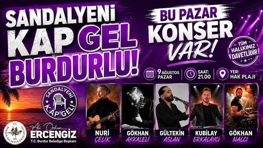 Burdur Belediyesinden "Yaz Konserleri" Etkinliği