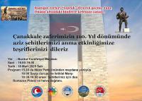 Çanakkale Zaferi’nin 110’uncu Yılı Burdur’da Coşkuyla Kutlanacak