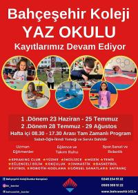 BAHÇEŞEHİR KOLEJİ’NDE YAZ OKULU KAYITLARI DEVAM EDİYOR