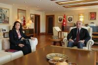Vali Bilgihan'dan Bakan Ersoy'a Ziyaret