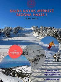 Salda Kayak Merkezinde sezon açıldı 