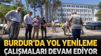 Burdur'da Yol Yenileme Çalışmaları Devam Ediyor