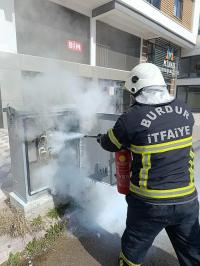 Burdur’da Trafo Yangını Paniğe Neden Oldu