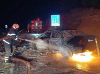 Burdur'da Seyir Halindeki Otomobil Alev Alev Yandı!