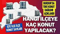 Burdur’da TOKİ Konut Dağılımı Açıklandı: İlçelerde İnşa Edilecek Konut Sayıları Belli Oldu