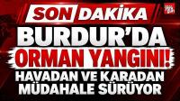 Burdur'da Orman Yangını! Havadan ve Karadan Müdahale Sürüyor