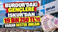 Burdur’daki Gençlere İŞKUR’dan 19 Bin 250 TL’ye Varan Destek İmkânı
