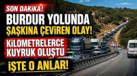 Burdur Yolunda Şaşkına Çeviren Olay! Kilometrelerce Kuyruk Oluştu