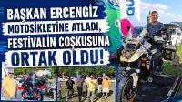 Başkan Ercengiz, Motorsikletiyle Şenliğe Katıldı