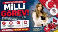 Burdur'lu Fizyoterapist Ebrar Çetin’e Milli Görev