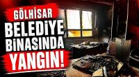 Gölhisar Belediye Binasında Yangın!
