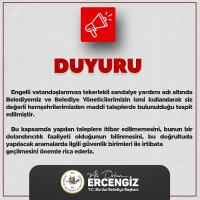 Burdur Belediyesi’nden dolandırıcılık uyarısı