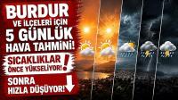 YENİ HAFTADA BURDUR VE İLÇELERİNDE HAVA DURUMU NASIL OLACAK?