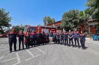 Başkan Ercengiz, TBB’den hibe edilen itfaiye aracını inceledi