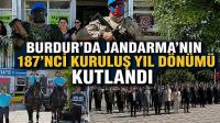 Burdur’da Jandarma’nın 187’nci Kuruluş Yıl Dönümü Kutlandı