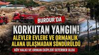 Burdur'da Yangın! Alevler Evlere ve Ormanlık Alana Ulaşmadan Söndürüldü