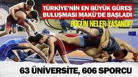 Türkiye’nin en büyük güreş buluşması MAKÜ’de; 63 üniversite, 606 sporcu