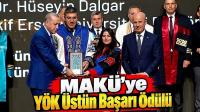 MAKÜ’ye YÖK Üstün Başarı Ödülü