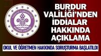 Burdur Valiliği’nden Açıklama: Soruşturma Başlatıldı!
