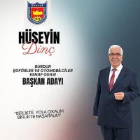 HÜSEYİN DİNÇ ŞOFÖRLER ODASINA BAŞKAN ADAYLIĞINI AÇIKLADI