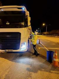 Burdur’da Yük Taşıyan Araçlara Sıkı Denetim