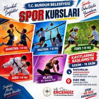 Burdur Belediyesi’nden 7’den 70’e Spor Kursları! Kayıtlar Başladı
