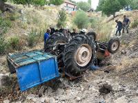 Burdur'da traktör kazası. 1 kişi hayatını kaybetti