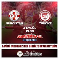 Burdur'da Milli Maç Heyecanı Dev Ekranda