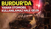 Burdur'da Yanan Otomobil Kullanılamaz Hale Geldi