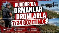 Burdur'da Ormanlar Dronlarla 7/24 Gözetimde