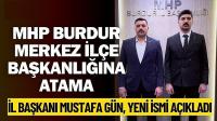 MHP Burdur Merkez İlçe Başkanlığına Av. Ahmet Beydilli Atandı