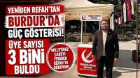 Yeniden Refah'tan Burdur'da Güç Gösterisi! Üye Sayısı 3 Bini Buldu