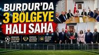 Burdur'da 3 Bölgeye Halı Saha