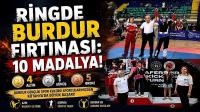 RİNGDE BURDUR FIRTINASI: 10 MADALYA!