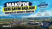 MAKÜ’de Geri Sayım Başladı! Öğrenciler Burdur’a Dönüyor