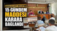 Burdur Belediye Meclisi’nde 15 Gündem Maddesi Karara Bağlandı