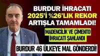Burdur İhracatı 2025’i 26’lık Rekor Artışla Tamamladı!