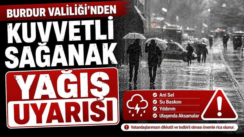 Meteorolojik Uyarı Cumartesi Günü Yerel Kuvvetlki Yağışlara Dikkat!!!