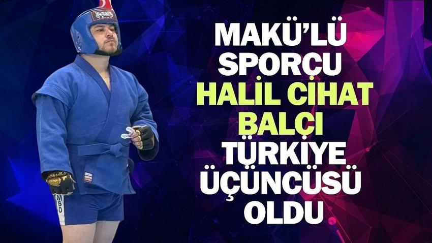 MAKÜ’lü sporcu Halil Cihat Balcı Türkiye üçüncüsü oldu