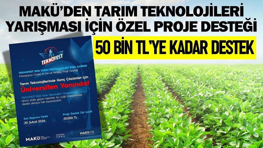 MAKÜ’den Tarım Teknolojileri Yarışması için özel proje desteği
