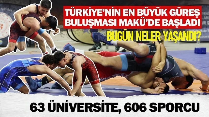 Türkiye’nin en büyük güreş buluşması MAKÜ’de; 63 üniversite, 606 sporcu