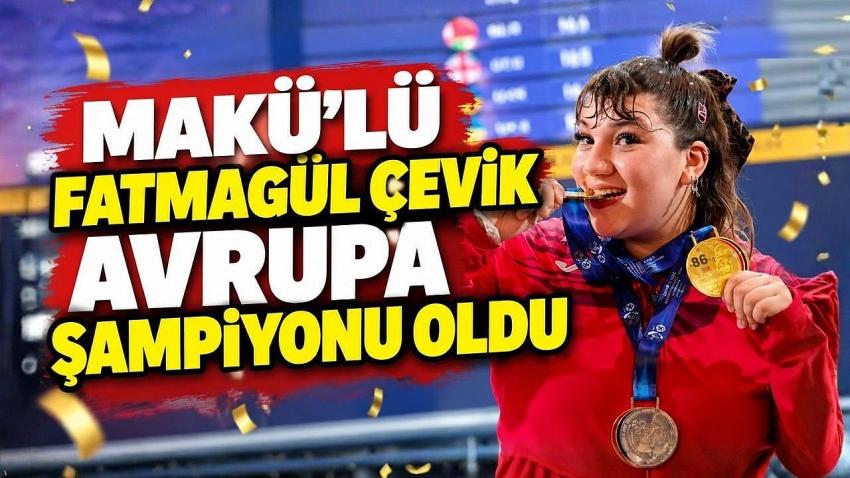 MAKÜ’lü Fatmagül Çevik Avrupa Şampiyonu oldu