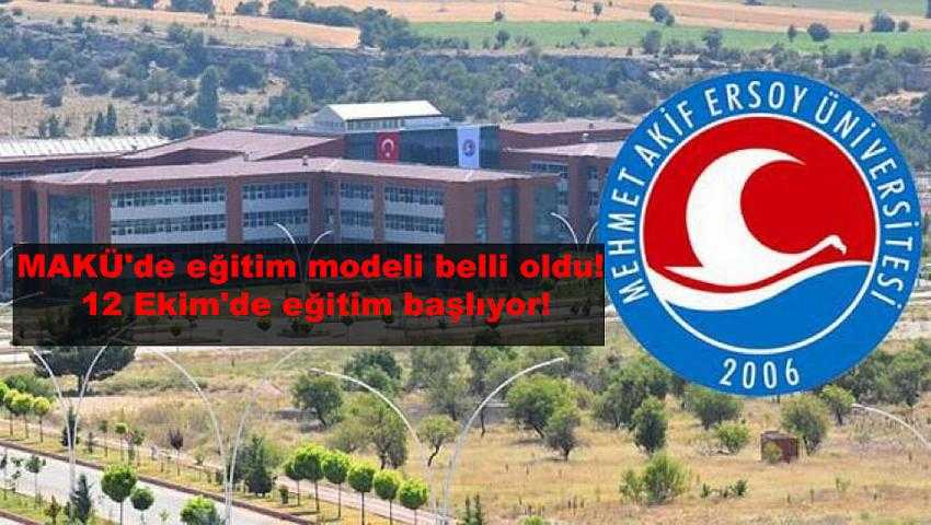 MAKÜ’de eğitim modeli belli oldu! 12 Ekim’de eğitim başlıyor!