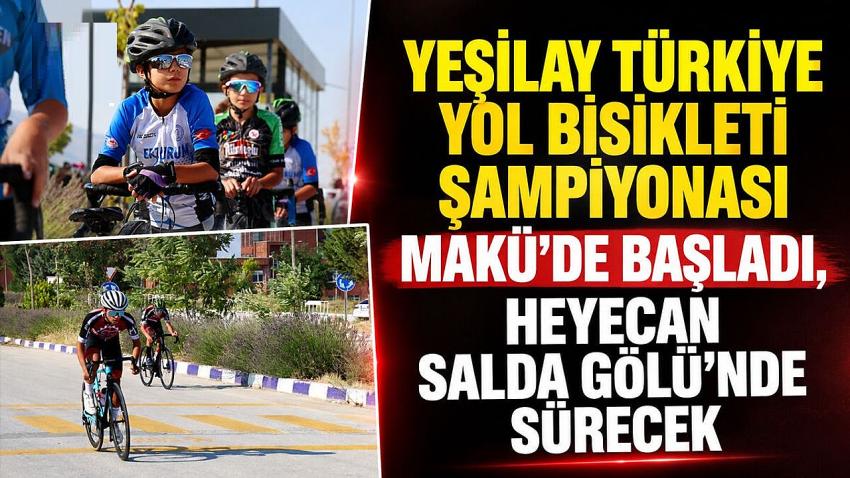Yeşilay Türkiye Yol Bisikleti Şampiyonası MAKÜ’de Başladı, Heyecan Salda Gölü’nde Sürecek